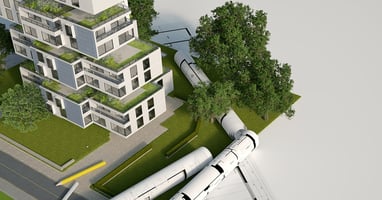 construcción verde y aluminio